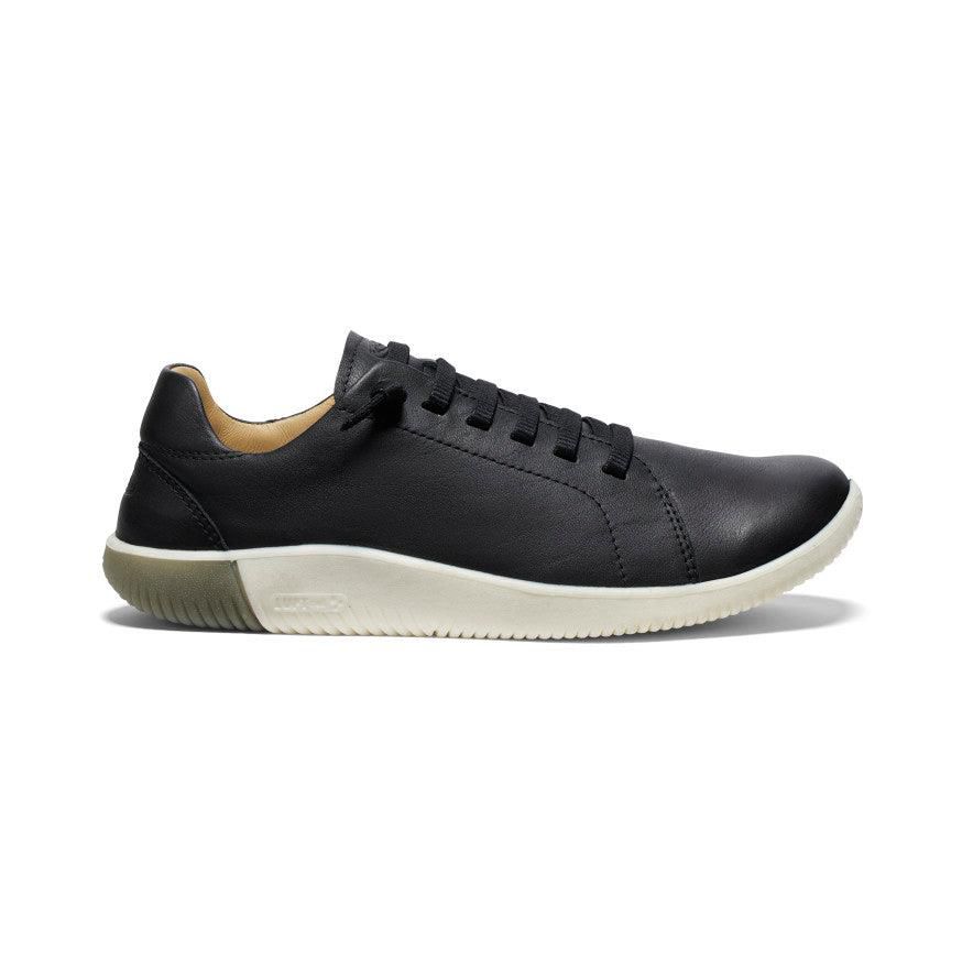 Black Men Keen KNX Leather Sneakers | 34061-IUVZ