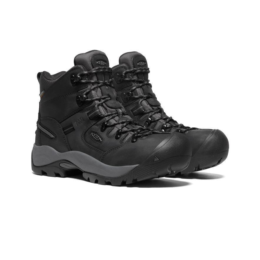 Black Men Keen Pittsburgh Energy 6 Waterproof (Carbon Fiber Toe) Hiking Boots | 19473-AWML