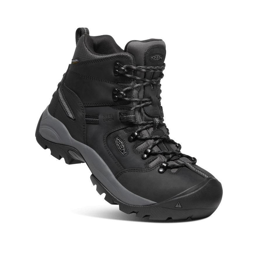 Black Men Keen Pittsburgh Energy 6 Waterproof (Carbon Fiber Toe) Hiking Boots | 19473-AWML