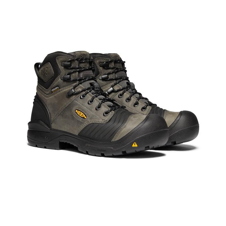 Black Men Keen Portland 6 Waterproof (Carbon-Fiber Toe) Boots | 91873-JSTC