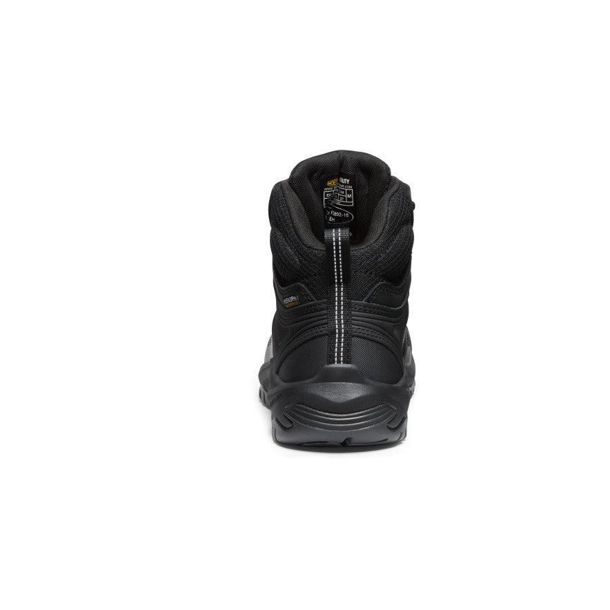 Black Men Keen Reno Waterproof Mid (Soft Toe) Work Boots | 10246-RHDL