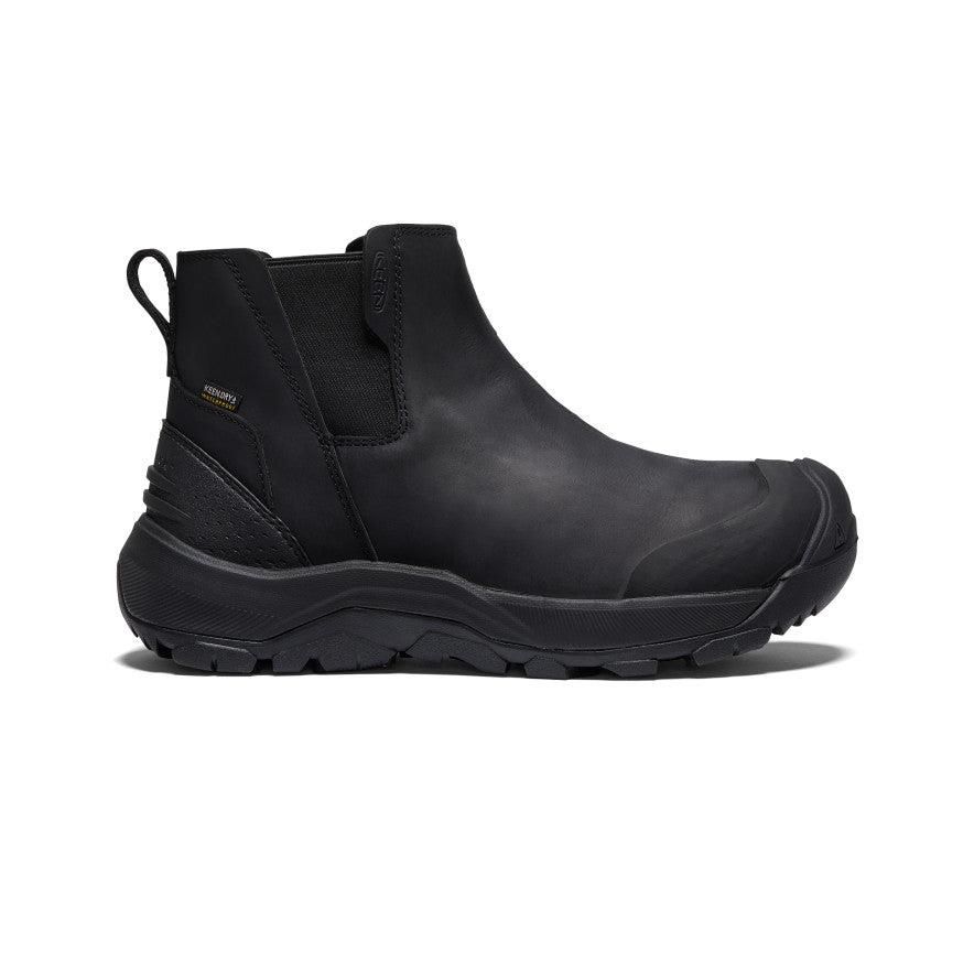 Black Men Keen Revel IV Waterproof Chelsea Boots | 68231-SAKJ