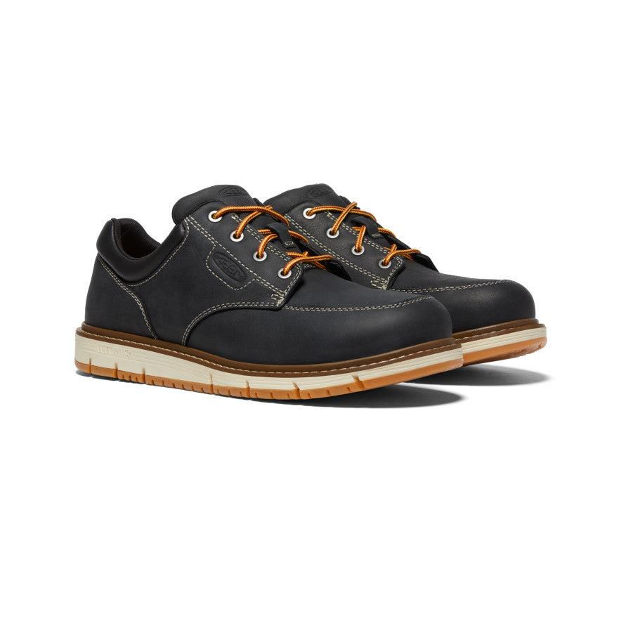 Black Men Keen San Jose Oxford (Aluminum Toe) Work Shoes | 25386-EOLS