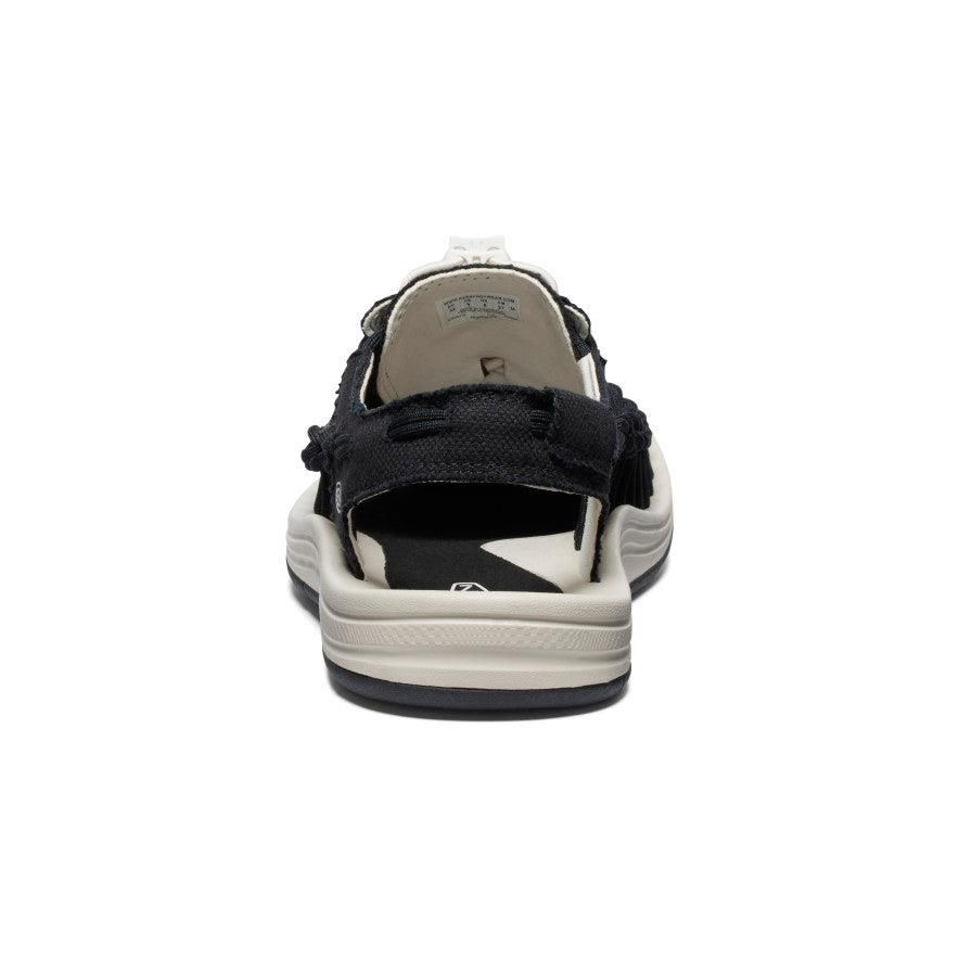 Black Men Keen UNEEK Canvas Sandals | 96273-XRDG