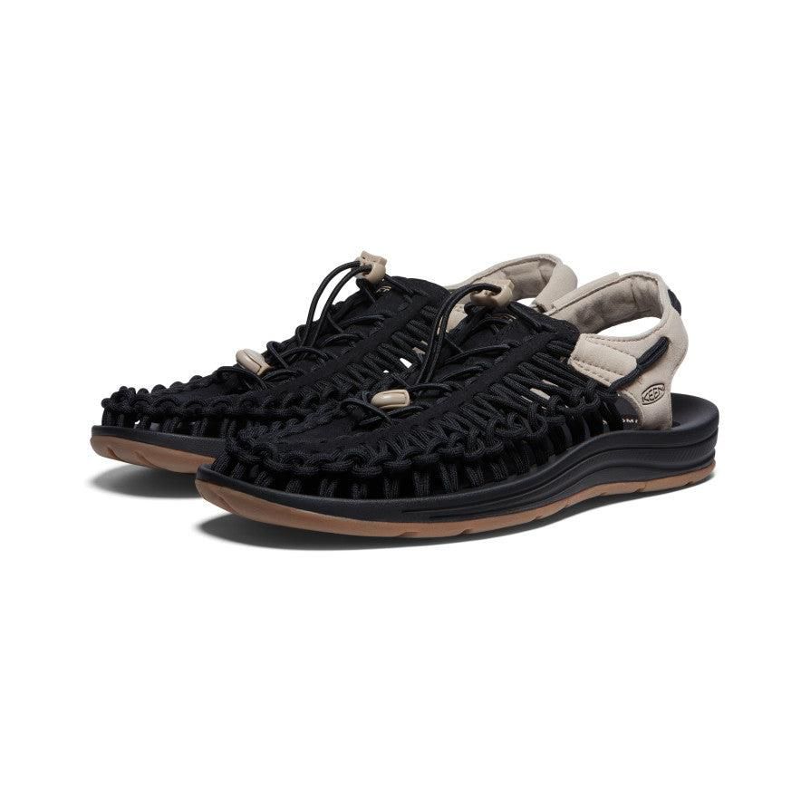 Black Men Keen UNEEK Sneaker Sandals | 49701-AURI