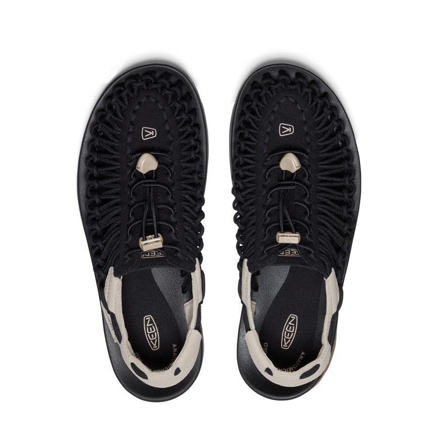 Black Men Keen UNEEK Sneaker Sandals | 49701-AURI