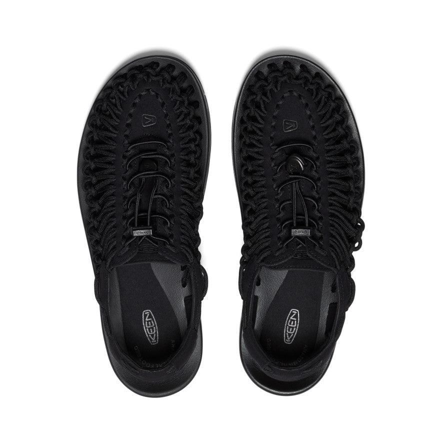 Black Men Keen UNEEK Sneaker Sandals | 73015-OLPK