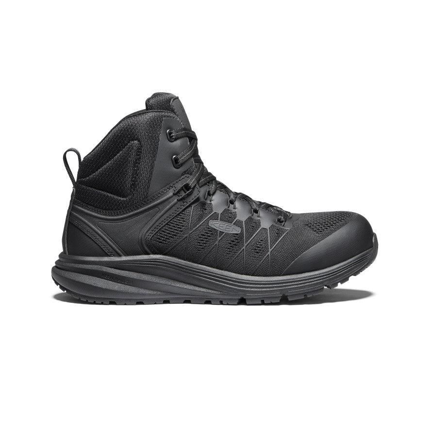 Black Men Keen Vista Energy Mid (Carbon-Fiber Toe) Work Boots | 37982-DOFV