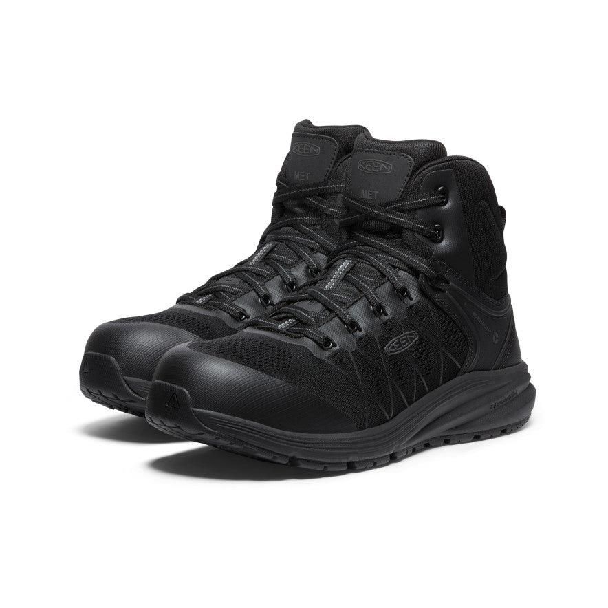 Black Men Keen Vista Energy Mid INT MET (Carbon-Fiber Toe) Work Boots | 24187-OHCI