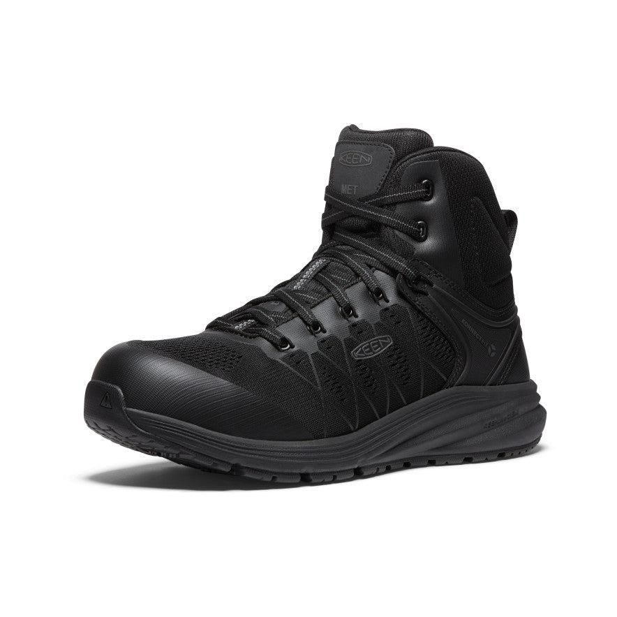 Black Men Keen Vista Energy Mid INT MET (Carbon-Fiber Toe) Work Boots | 24187-OHCI