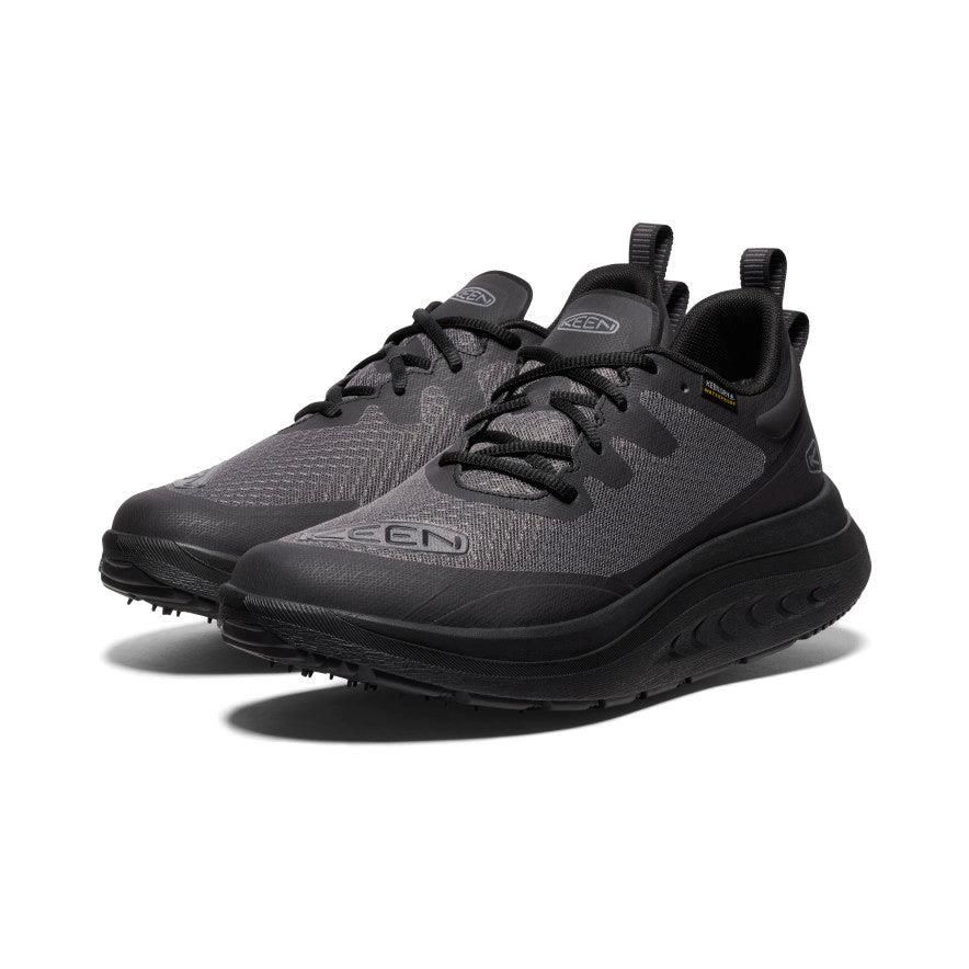 Black Men Keen WK400 Waterproof Walking Shoes | 21346-VDKN