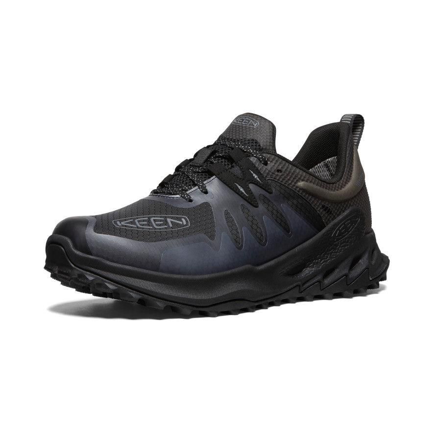 Black Men Keen Zionic Waterproof Hiking Shoes | 25384-UVBK