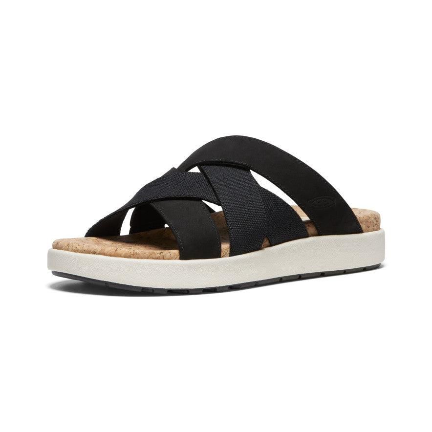 Black Women Keen Elle Mixed Slides | 05462-VZGJ