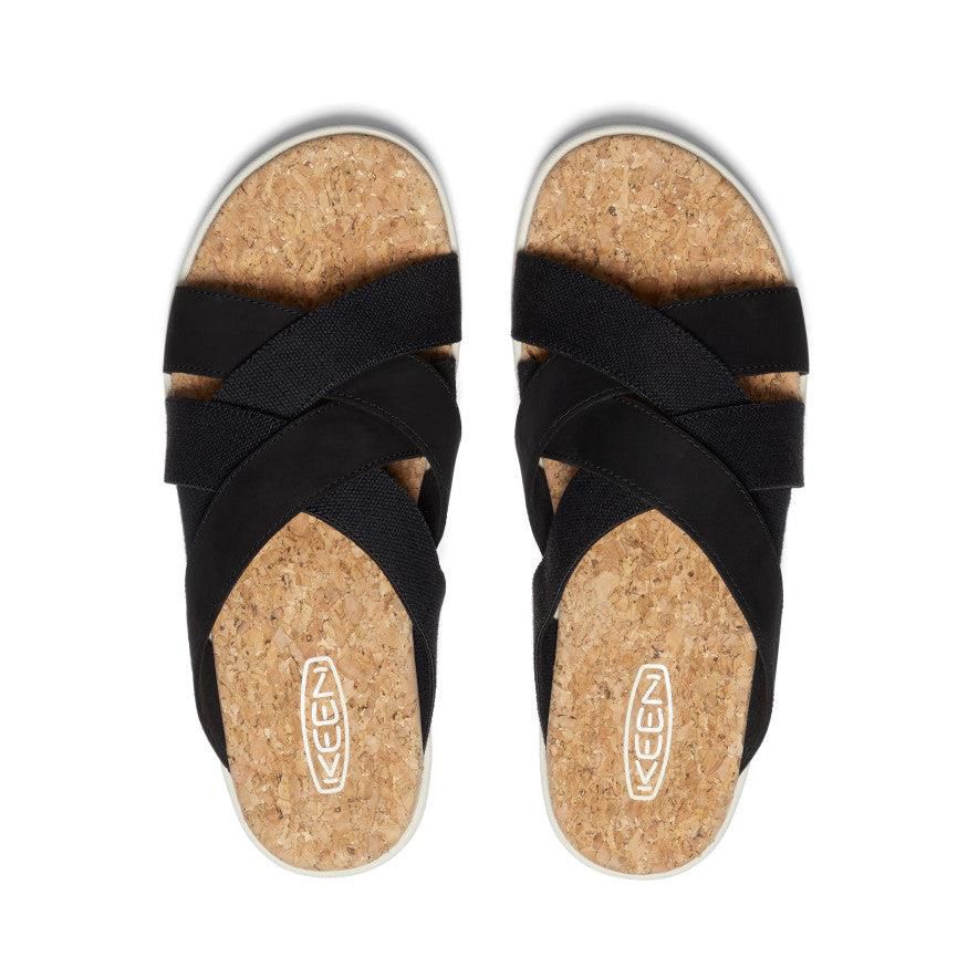 Black Women Keen Elle Mixed Slides | 05462-VZGJ