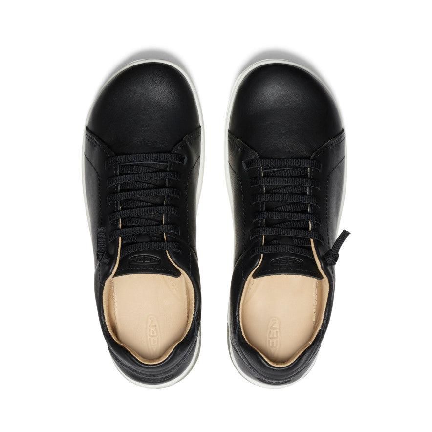 Black Women Keen KNX Leather Sneakers | 59632-ESLF