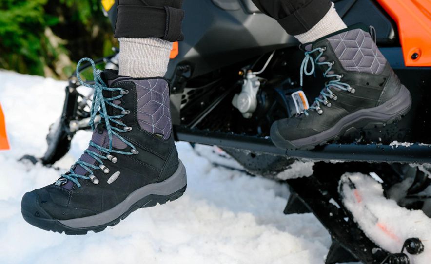 Black Women Keen Revel IV High Polar Waterproof Hiking Boots | 15308-PRQU