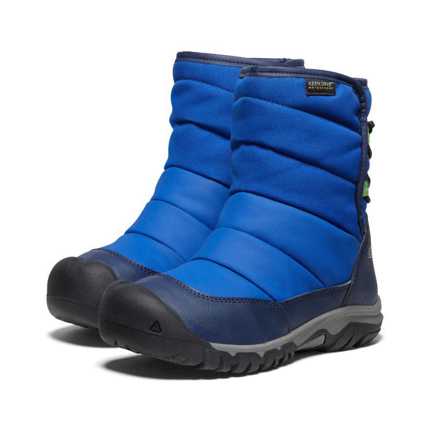 Blue Kids' Keen Puffrider Waterproof Winter Boots | 42563-IUTW