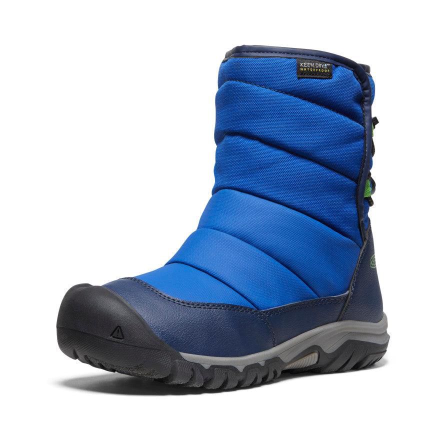 Blue Kids' Keen Puffrider Waterproof Winter Boots | 42563-IUTW