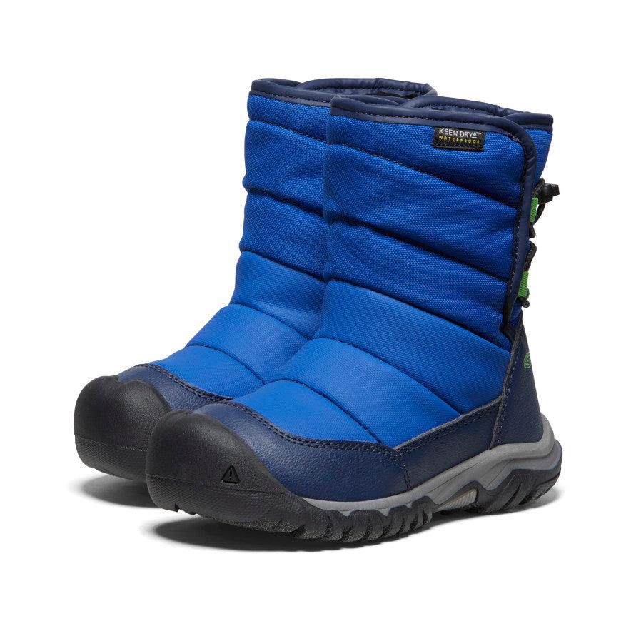 Blue Kids' Keen Puffrider Waterproof Winter Boots | 67819-JBDH