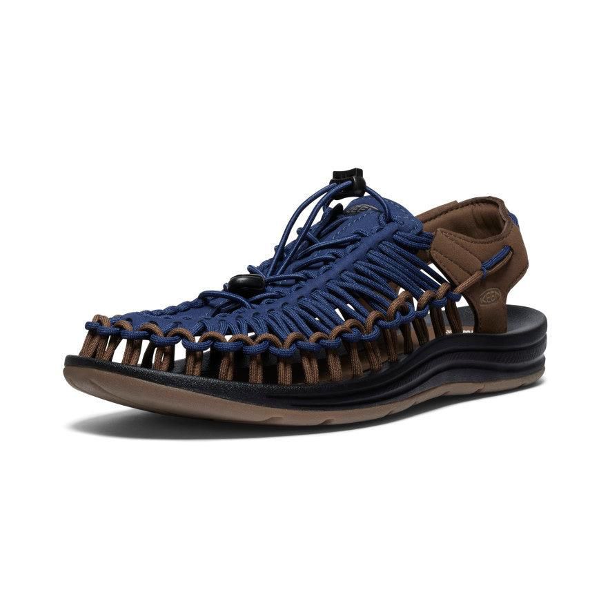 Blue Men Keen UNEEK Sneaker Sandals | 30496-LPZT