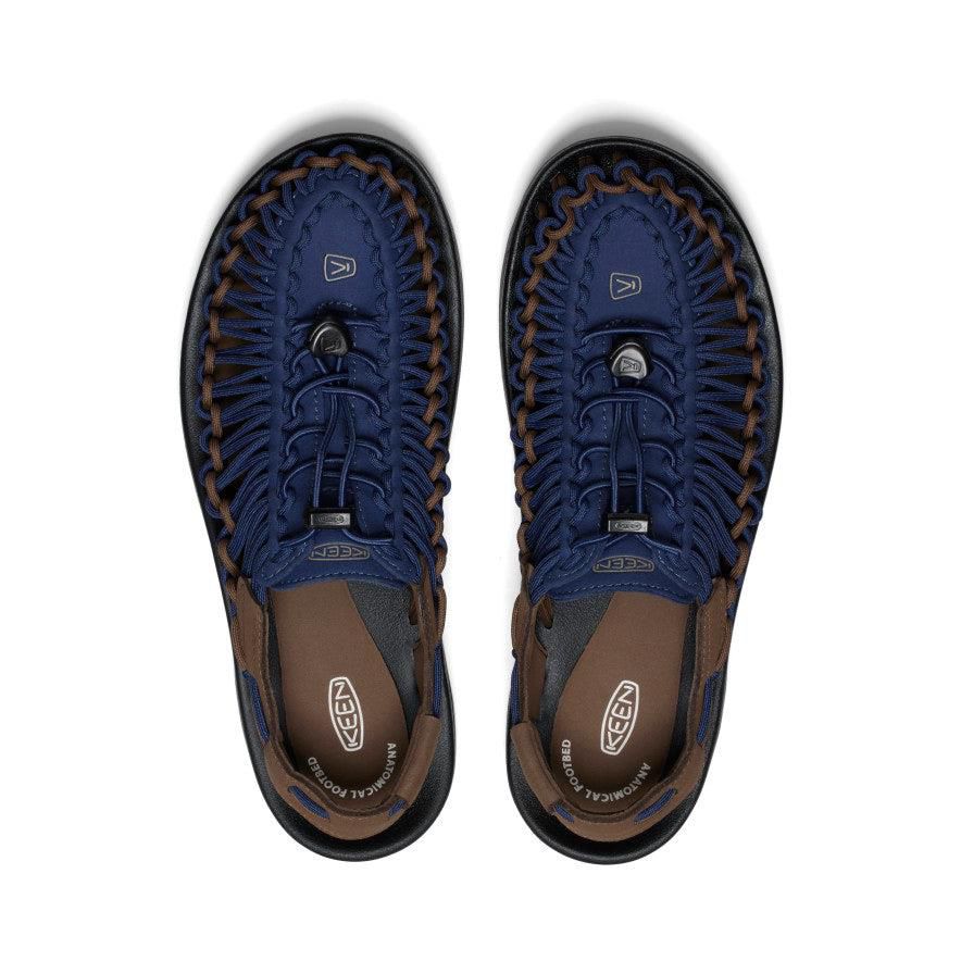 Blue Men Keen UNEEK Sneaker Sandals | 30496-LPZT