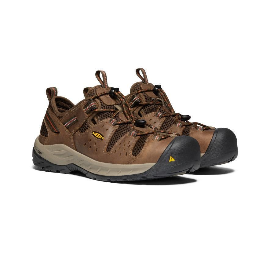 Brown Men Keen Atlanta Cool II (Steel Toe) Sneakers | 69140-KDGZ