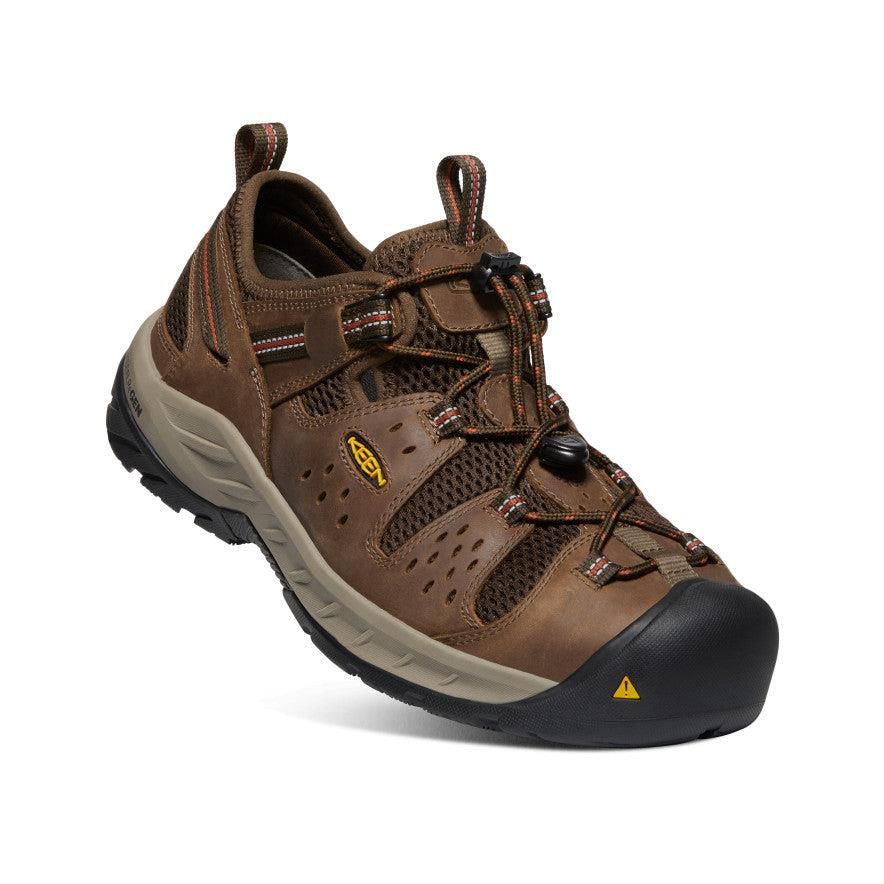 Brown Men Keen Atlanta Cool II (Steel Toe) Sneakers | 69140-KDGZ