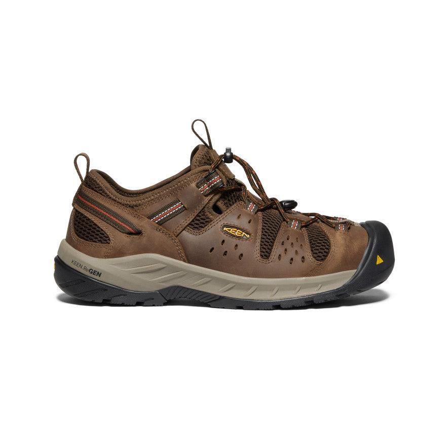 Brown Men Keen Atlanta Cool II (Steel Toe) Sneakers | 69140-KDGZ