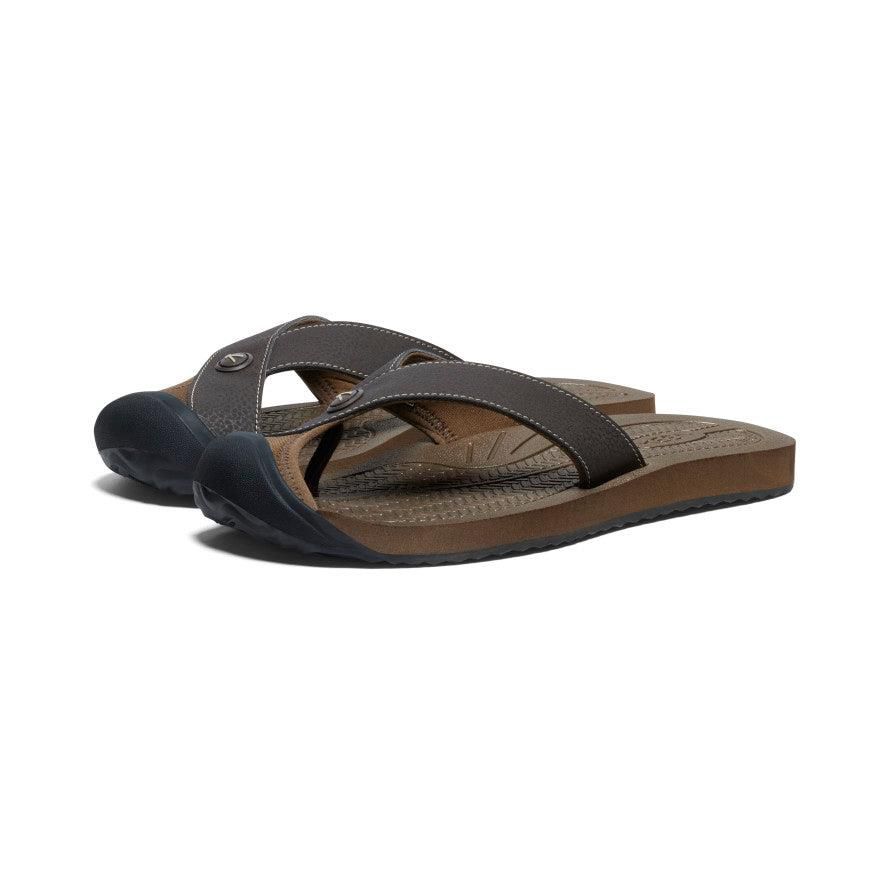 Brown Men Keen Barbados Flip-Flop Sandals | 07914-IYMR