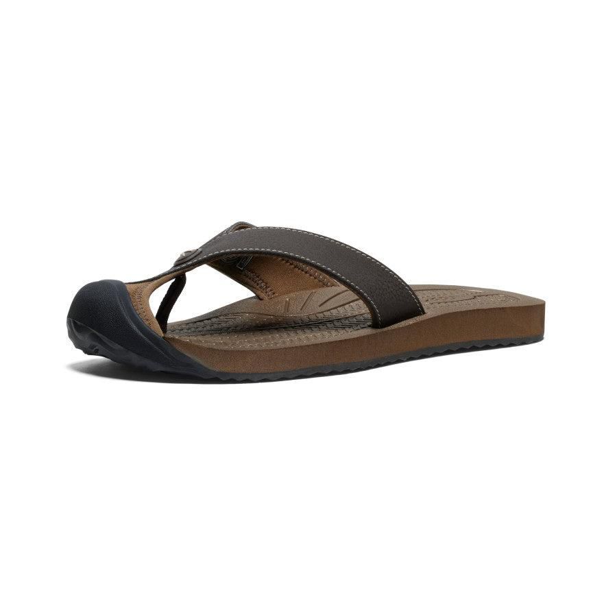 Brown Men Keen Barbados Flip-Flop Sandals | 07914-IYMR