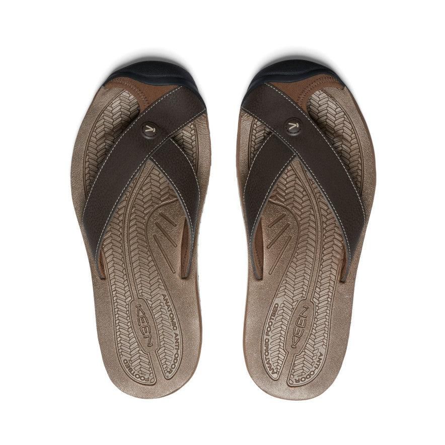 Brown Men Keen Barbados Flip-Flop Sandals | 07914-IYMR