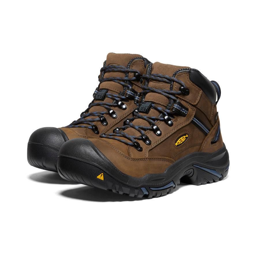 Brown Men Keen Braddock AL Waterproof Mid (Steel Toe) Work Boots | 39042-EJBQ