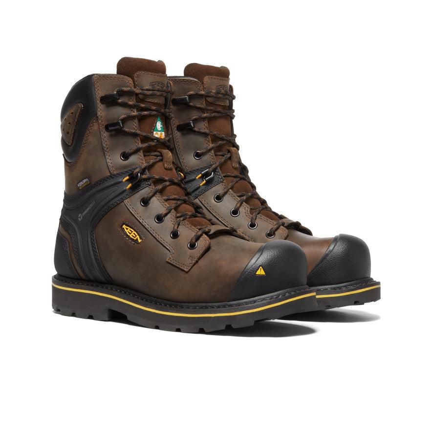 Brown Men Keen CSA Abitibi II Waterproof (Carbon-Fiber Toe) Work Boots | 74825-LFMS