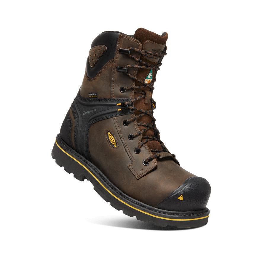 Brown Men Keen CSA Abitibi II Waterproof (Carbon-Fiber Toe) Work Boots | 74825-LFMS