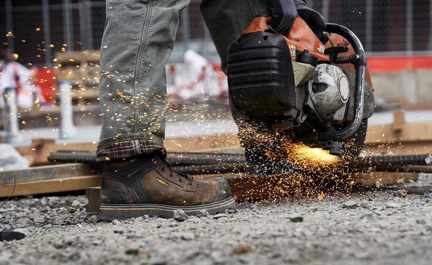 Brown Men Keen CSA Abitibi II Waterproof (Carbon-Fiber Toe) Work Boots | 74825-LFMS