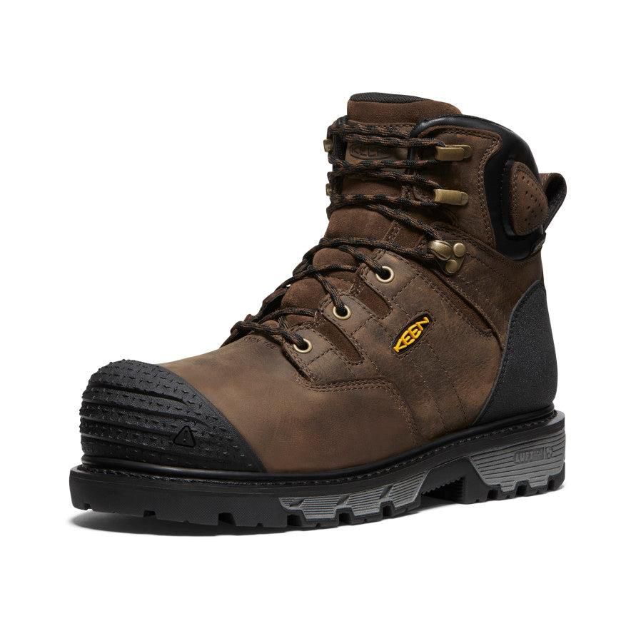 Brown Men Keen CSA Camden 6 Waterproof (Carbon-Fiber Toe) Work Boots | 18456-KPTL