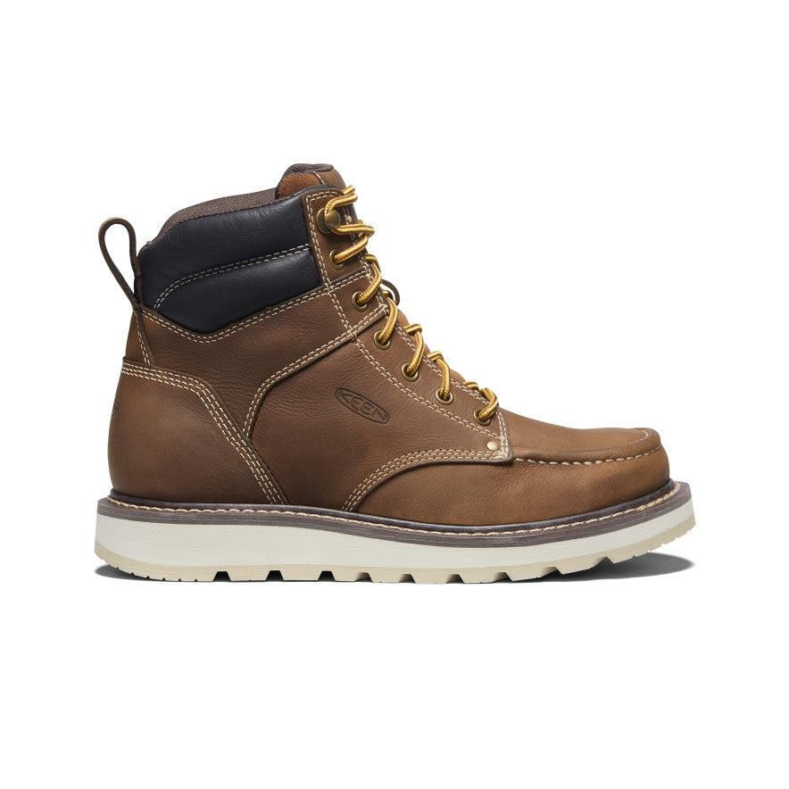 Brown Men Keen Cincinnati 6 (Soft Toe) Work Boots | 61945-YWLJ