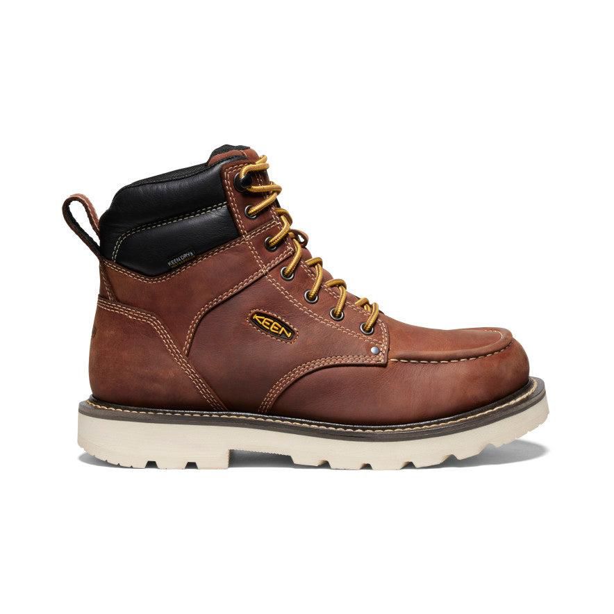 Brown Men Keen Cincinnati 6 Waterproof 90° Heel (Soft Toe) Boots | 20891-TWVU