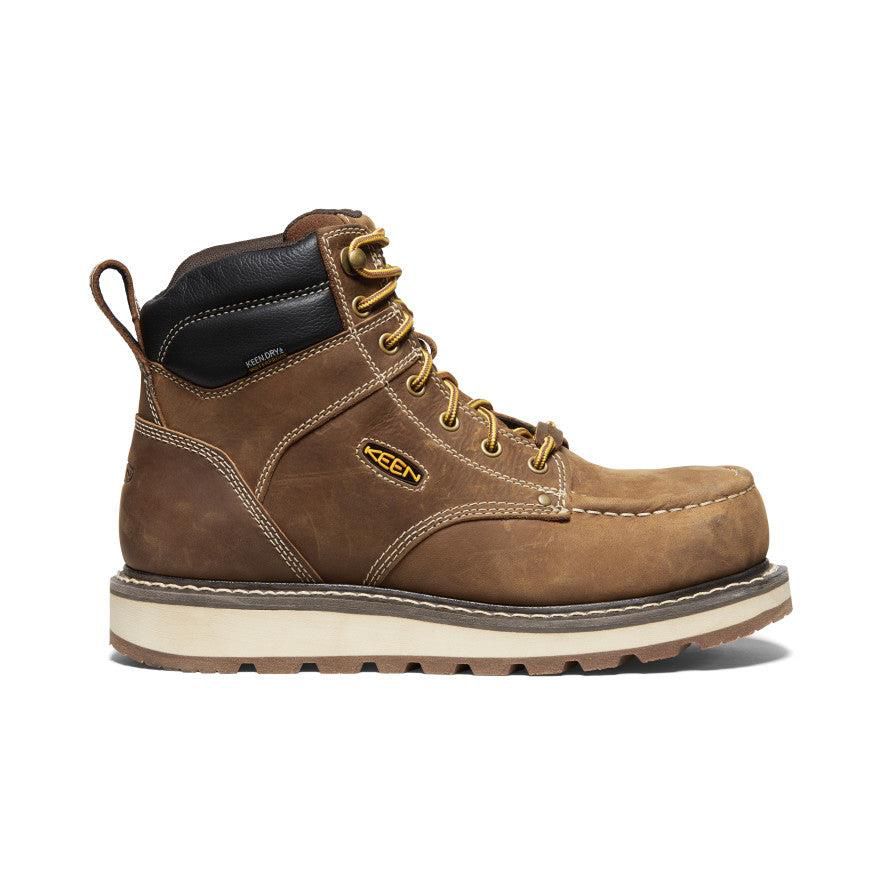 Brown Men Keen Cincinnati 6 Waterproof (Carbon-Fiber Toe) Boots | 50489-PUXT