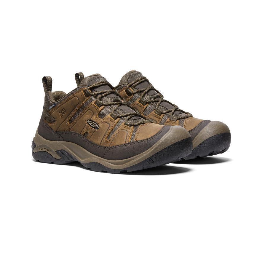 Brown Men Keen Circadia Waterproof Hiking Shoes | 06847-ISZP