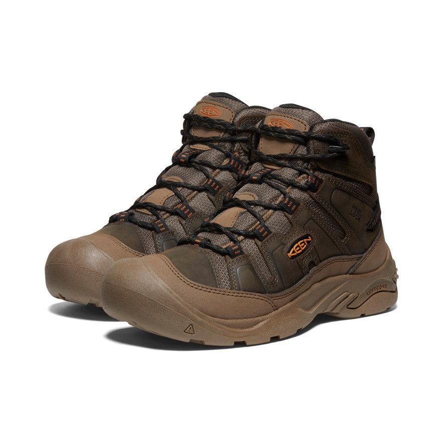 Brown Men Keen Circadia Waterproof Hiking Boots | 91684-WAXB