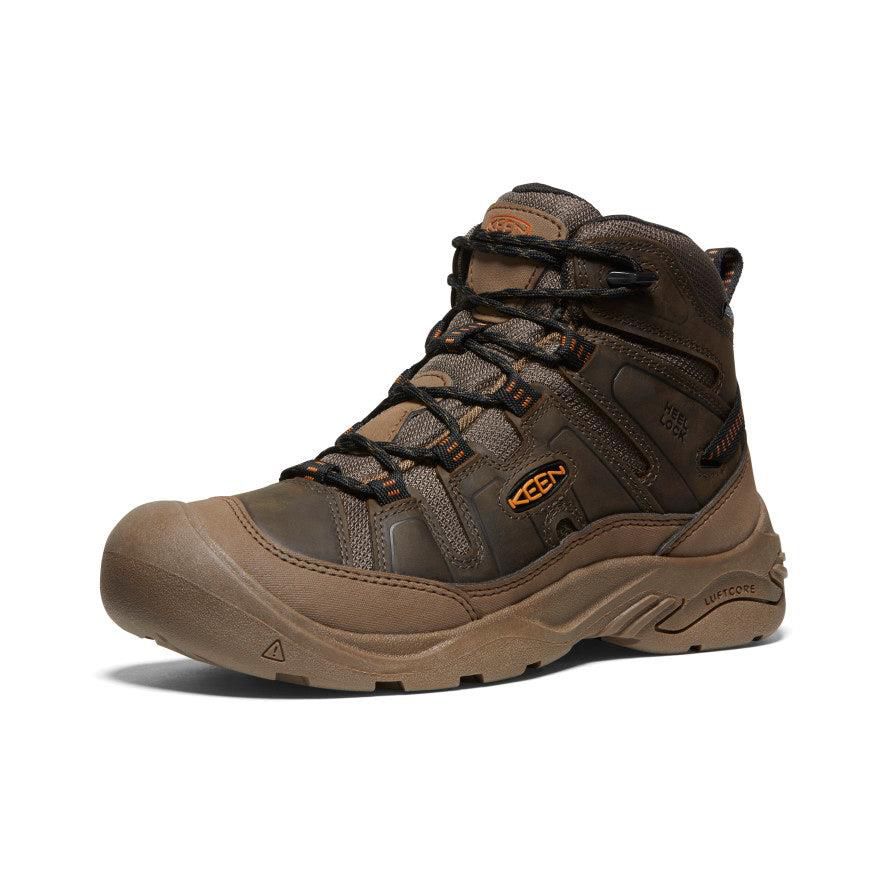 Brown Men Keen Circadia Waterproof Hiking Boots | 91684-WAXB