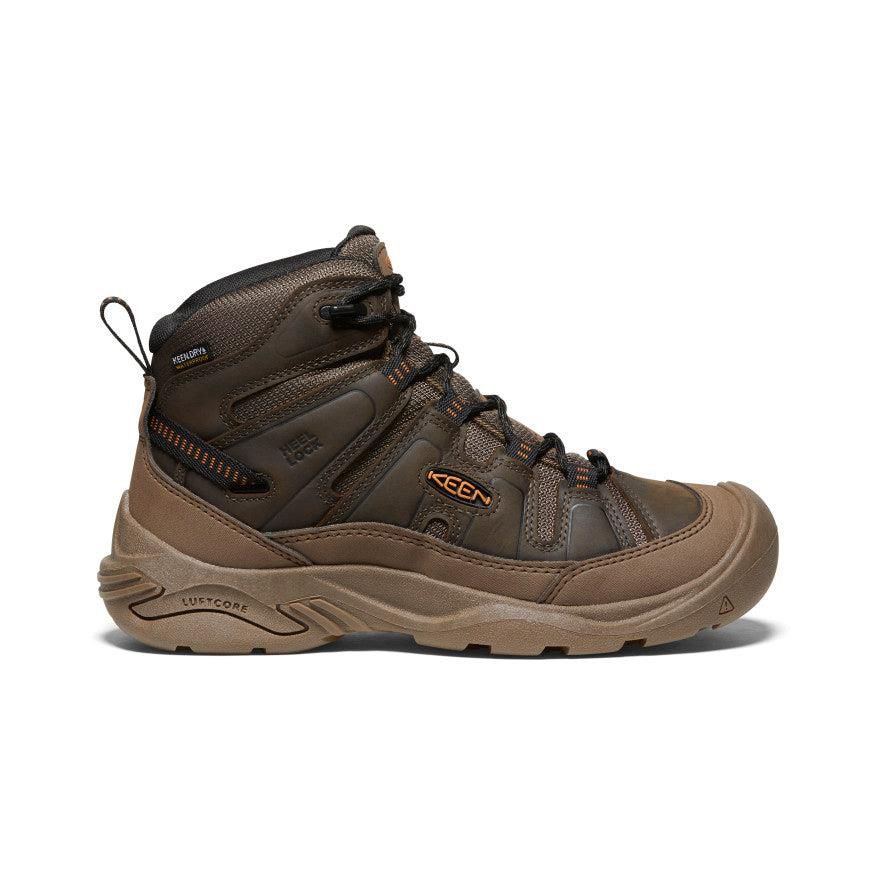 Brown Men Keen Circadia Waterproof Hiking Boots | 91684-WAXB