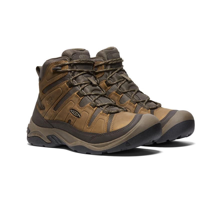 Brown Men Keen Circadia Waterproof Hiking Boots | 79460-NBMF