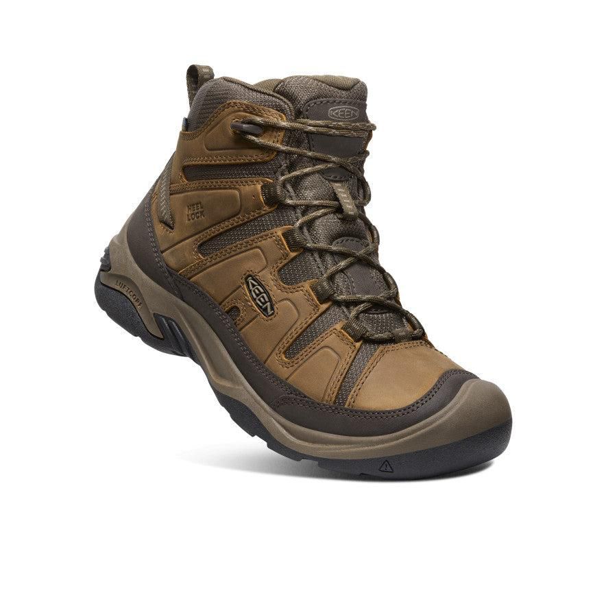 Brown Men Keen Circadia Waterproof Hiking Boots | 79460-NBMF