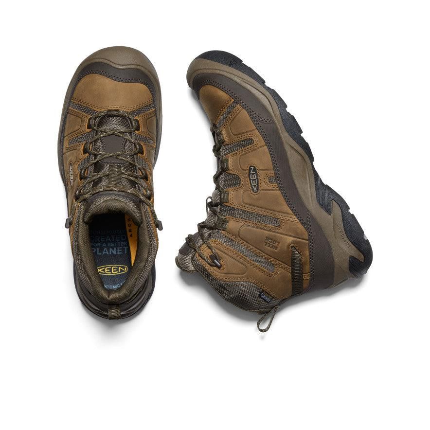 Brown Men Keen Circadia Waterproof Hiking Boots | 79460-NBMF