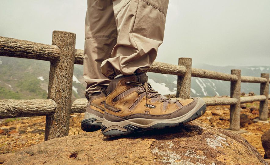 Brown Men Keen Circadia Waterproof Hiking Boots | 79460-NBMF