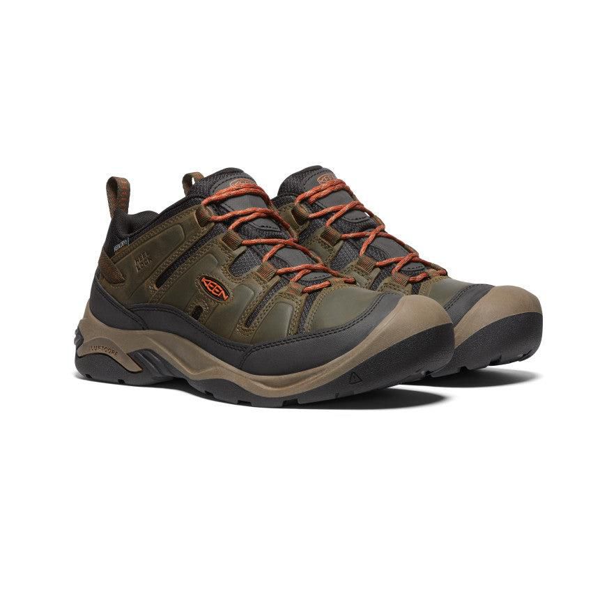 Brown Men Keen Circadia Waterproof Hiking Shoes | 76390-SXWP