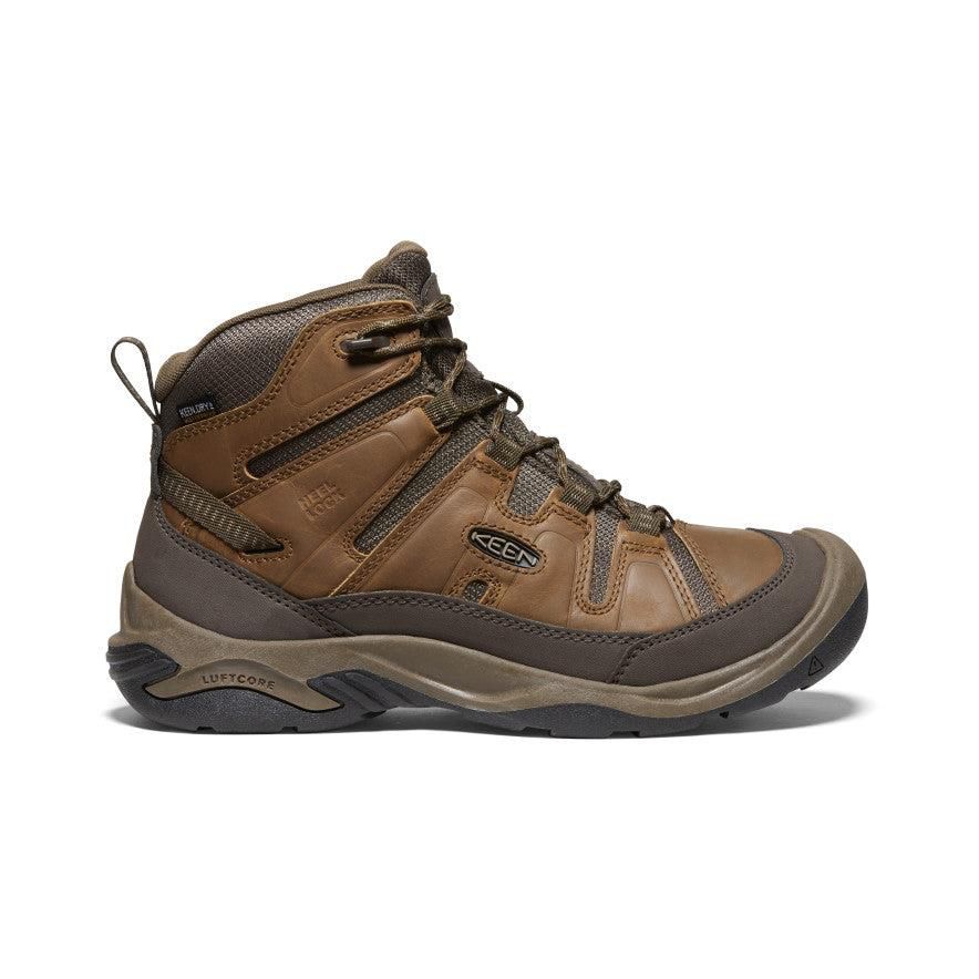 Brown Men Keen Circadia Waterproof Wide Hiking Boots | 42678-PGZJ