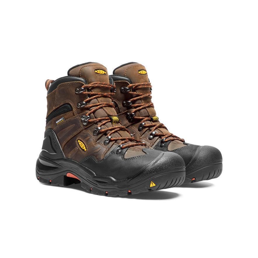 Brown Men Keen Coburg 6 Waterproof (Steel Toe) Work Boots | 71483-EKJP